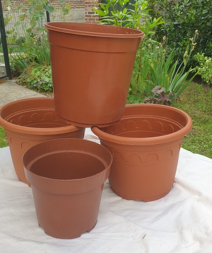 Pots fleur en - 4, plastique